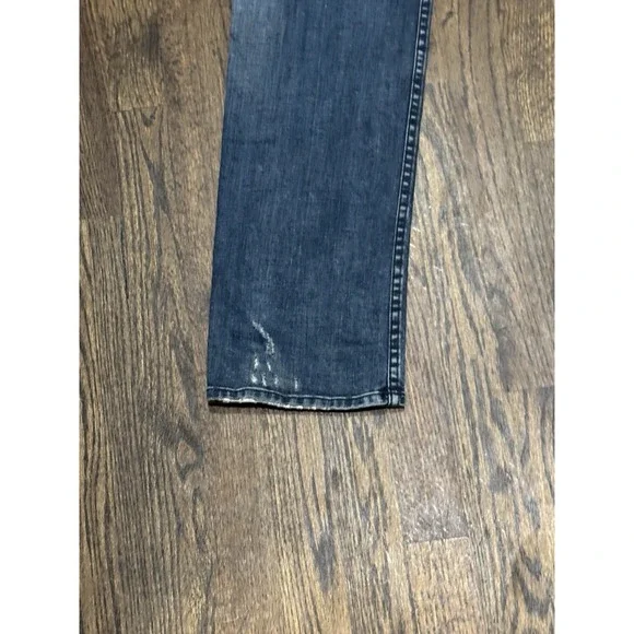 Hudson Jeans Blake Slim Straight Men's Size 34 Zip‎ Roto Medium Wash Denim